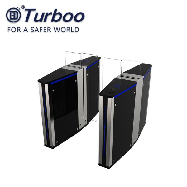 High-end Tempered Glass Sheet SUS304 Automatic Sliding Barrier Gate Turnstile