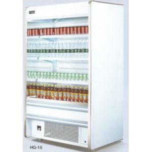 Plug In Deluxe Vertical Display Cabinet Air Cooled 220V / 50Hz ISO Certified