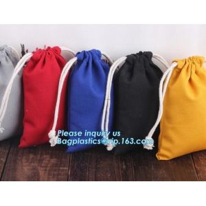 Customized Size Custom super white Muslin pouch personalize LOGO custom cotton