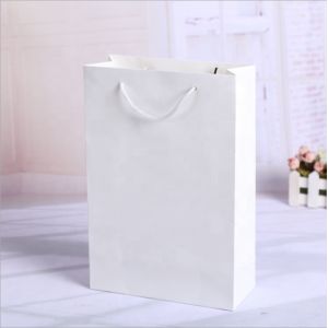 Customized Printing Card Paper Bags With Handles For Clothing Shopping