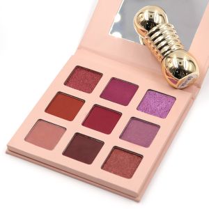 ISO 22716 Waterproof Cream Glitter Eyeshadow Palette With Mirror
