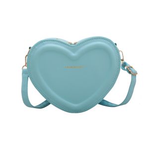 China Women Heart Shape Small Leather Crossbody Bag With Shoulder Strap on sale