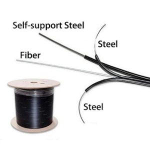 G652D G657A LSZH FTTH Fiber Optic Drop Cable 1 2 4 Core