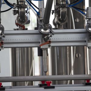 Automatic Servo Motor Piston Linear Glass Jar Apple Sauce Filling Machine With