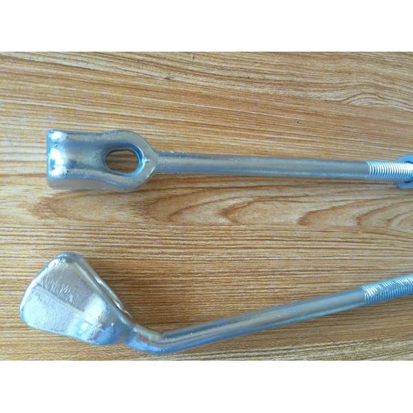 Carbon Steel Distaff Overhead Power Line Accessories Earth Ground Anchor