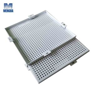 Customized Aluminium Curtain Wall Punched Plate Cladding Facade