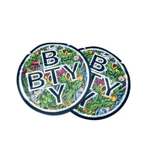 Resealable Die Cut Mylar Bags Round Shaped Bag For Custom Packaging