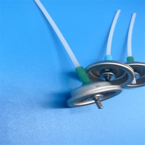 Metered Aluminum Aerosol Valve Button Actuator Mist Spray Silver Can