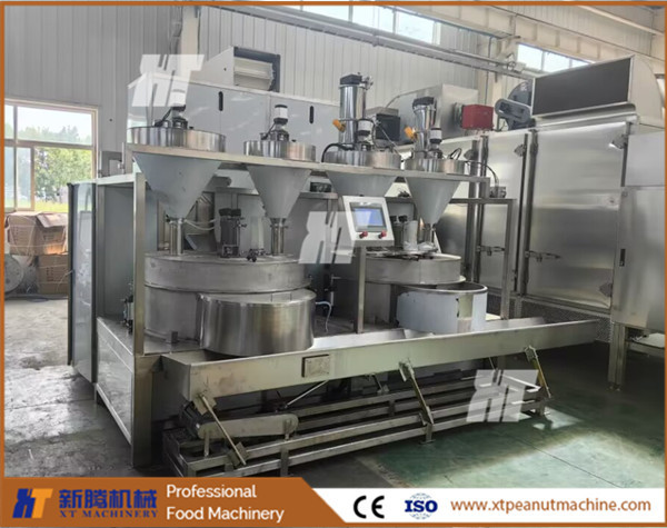 Quality PLC Control Automatic Almond Burger Making Machine Cashew Nuts Coating Machine wholesale
