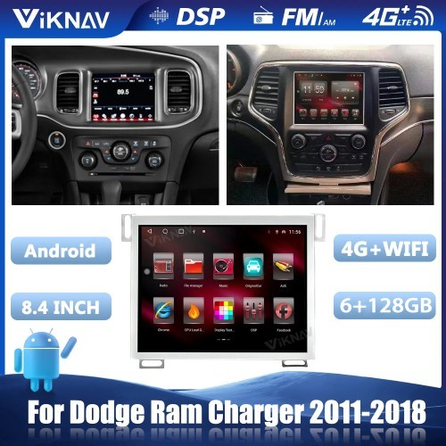 Quality VIKNAV Automotive for Dodge Android Radio Stereo For Charger 2011-2018 BT Carplay GPS Navigation wholesale