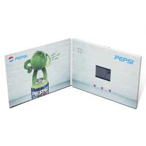 2017 Customized printing 7inch lcd screen video brochure for advertising