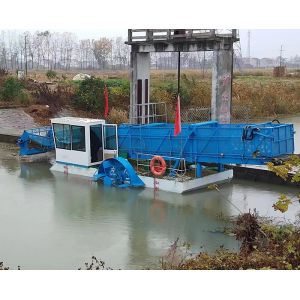 Cheap 70kw Power Aquatic Weed Harvester To Collect Water Plants On Water for sale
