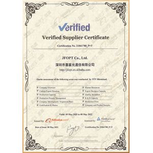 JFOPT CO.,LTD. Certifications