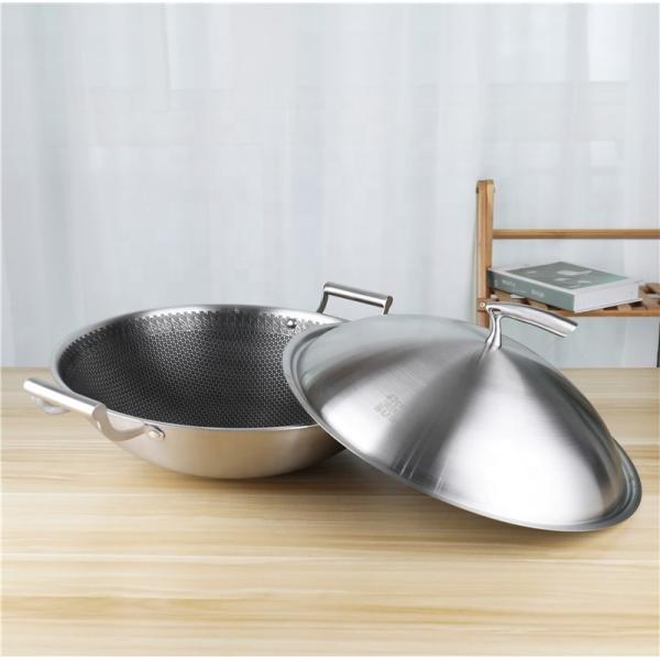 Quality Compound Stovetop Frying Pan 42cm  With Stainless Steel Cover wholesale