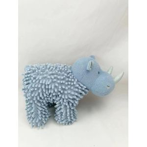 Custom Soft Stuffed Emulation Animal Cute Blue Hippopotamus Plush Toys For Child