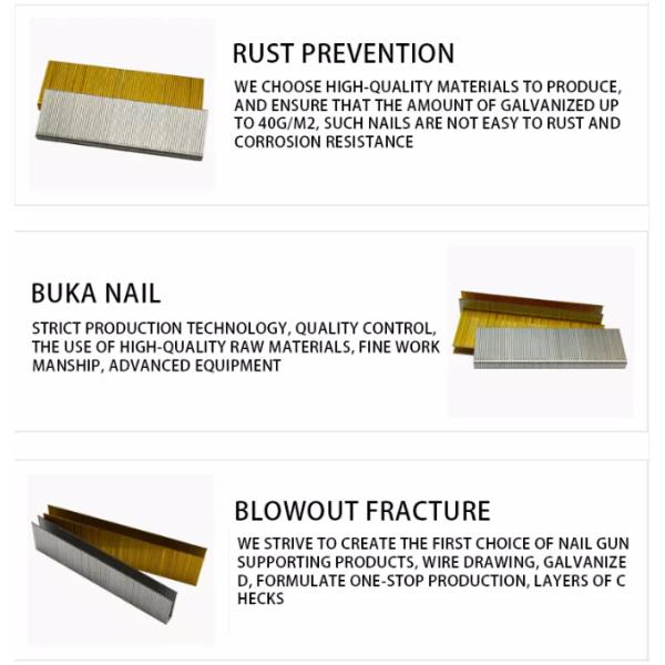 Thailand factory 9240 Furniture Sofa Wood Frame Special Gun Staple Decorative Pneumatic Gun Nail VT-11.228