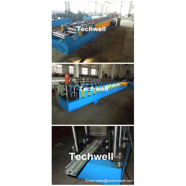 GCr15 Steel Roller, High Speed Shelf Roll Forming Machine For 1.8 - 2.3mm Material