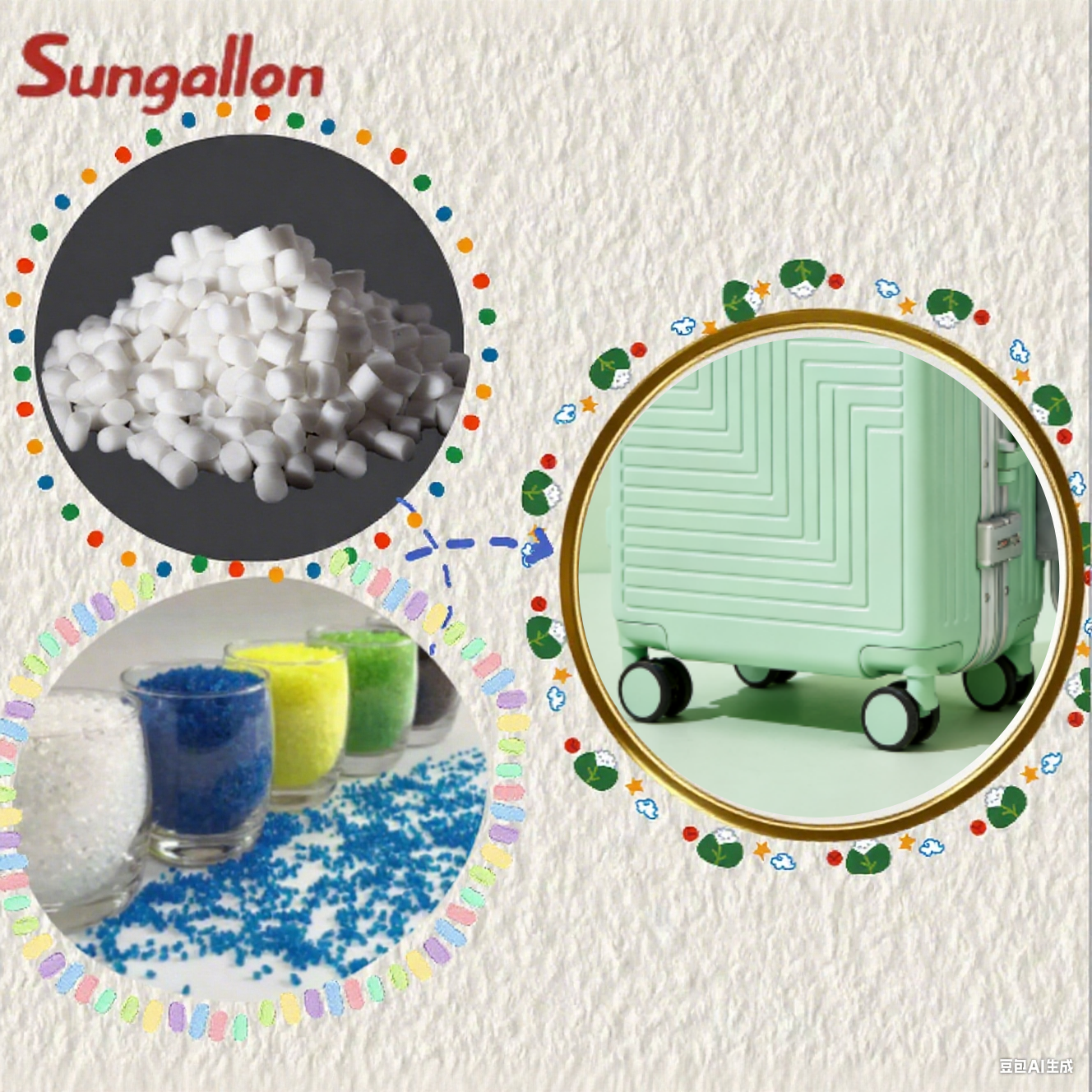 Cheap In-Stock TPE Particles for Suitcase Wheels Custom Hardness Flexible &amp; Impact-Resistant Low Noise for Injection Molding for sale