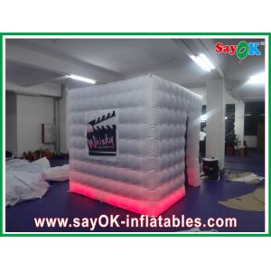 Kids Photo Booth One Door Inflatable Photobooth 210D Oxford Cloth With Led