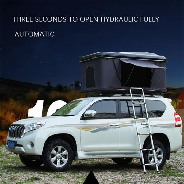 Quality Double Layer Portable Outdoor Sport Tent , 2-4 Person Hard Shell Rooftop Tent wholesale