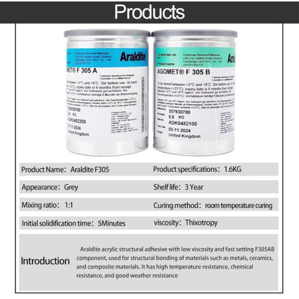 American Araldite Aloda F305 AGM Dry Epoxy Magnetic Core Glue for Woodworking Packing Construction
