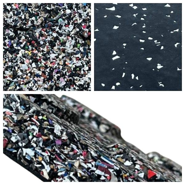 Reclaimed Rubber Tiles From Scrap Materials Used in Tire 1m*1m 50cm*50cm 6000sqm