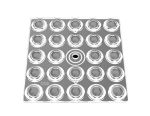 Cheap CE Lightweight LED Lens Array Transparent 60 Degree For Floodlighting for sale