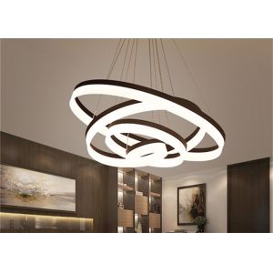 China CCT 3000K Black / White Finish 400mm 600mm Hanging Led Ring Light on sale