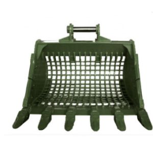 China 2.1M3 Excavator Sieve Bucket For 45Ton Excavator Tranch Cleaning Skeleton Bucket High Quality Attachment on sale