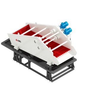 Strong Power Dewatering Screen 18.5KWX2 For Stone Iron Ore