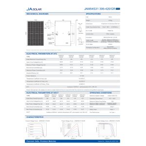 Deep Blue 3.0 JA Solar Panels PERC 108 Cells Mono Harf Cell GR MBB 395W 400W