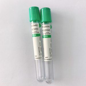 Disposable Glass Green Top vacuum blood colletion tube 1ml 2ml 3ml 4ml For