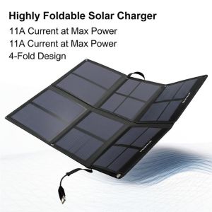 Cheap Highly Foldable Solar Charger with PSE Certifications 11A Current at Max Power 4-Fold Design for sale
