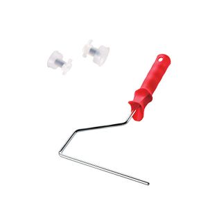 7'' Rubber Design Roller with 6mm dia chrome-plated frame