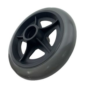 125mm PVC TPR Wheelchair Front Casters With PP Core , Wheelchair Castor Wheels