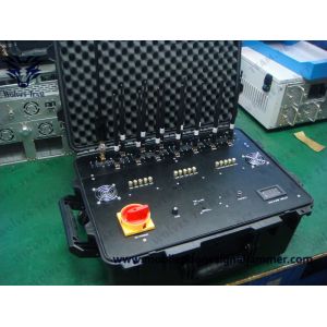 Suitcase Waterproof Outdoor Portable Drone Jammer VIP Protection Defence RF GPS