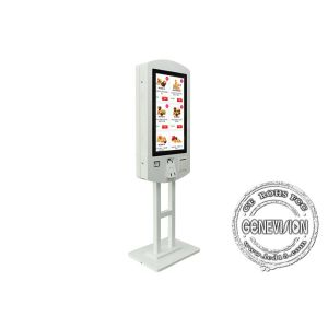 32in AIO Double Sided Self Service Ordering Kiosk With Capacitive Touch Screen