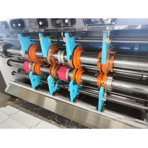 Customer's Request 3 Color Printing Slotting Die-cutting Machine with Chain