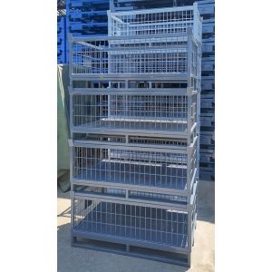 High Capacity Heavy Duty Steel Pallet Container for Stacking and Storage 200