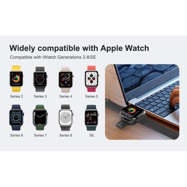 Dual Interface Samsung Apple Watch Charger Smartwatch Wireless Charging 2.5W 20g