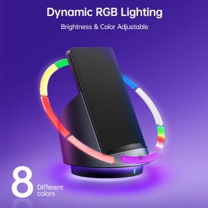 Desktop Wireless Charging Stand Ambient Light Wireless Charging Dock