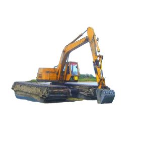 20 Ton 30 Ton Amphibious Excavator Swamp Excavator With Pontoon Dredging Pump