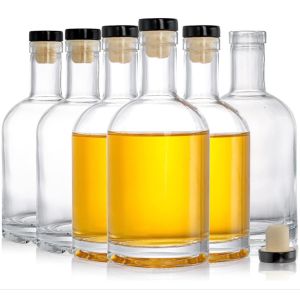 China Beverage Glass Bottle for Custom Design Clear Bordeaux Wine Bottle Vodka Glass Bottle on sale