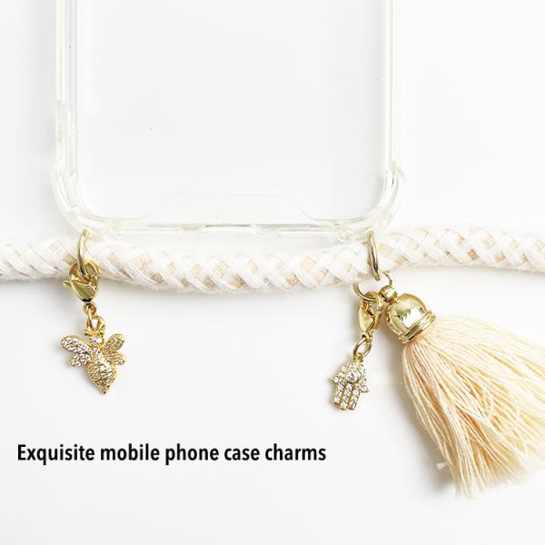 Number Animals Charms Gold Plated Pendant For Necklace Crossbody Phone Case