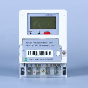 Three Phase Prepaid Energy Meter 5A Current 0-999999 Data Storage 1KG Weight for Energy Management and Savings