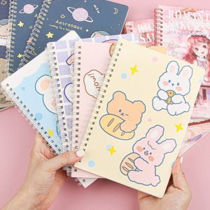 Cheap High Value A5 &amp; A3 Cute Creative Loose-Leaf Spiral Notebook PP Cover Student Horizontal Line Diary Paper for School Use for sale