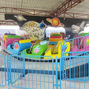 Cool Amusement Park Thrill Rides , Music Express Ride With Slope Wave Track