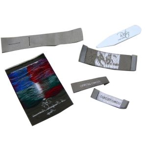 Cotton thread woven Clothing Label Custom Color Size Shape for Men's Collection