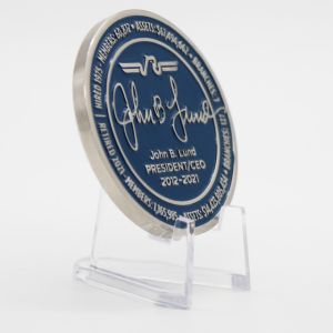 1/2 Inch - 4 Inch Custom Zinc Alloy Silver Dollar 3d Challenge Coins