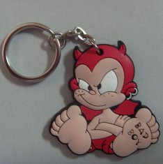 Eco - friendly soft PVC material colorful designs key chains​
